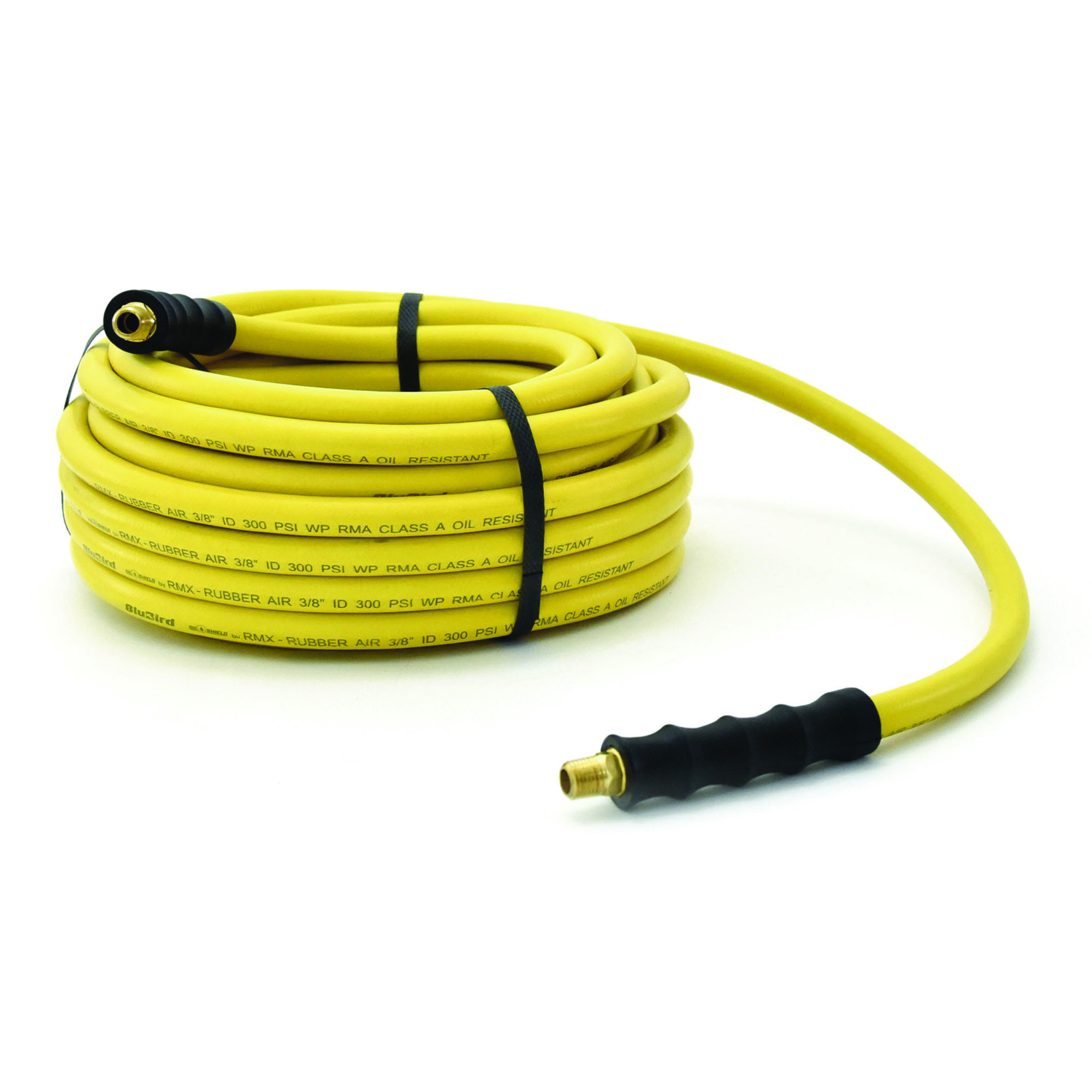OilShield, Rubber Air Hose Assembly 3/8in.x100ft., Hose Diameter 3/8 in, Hose Length 100 ft, Model# OS38100